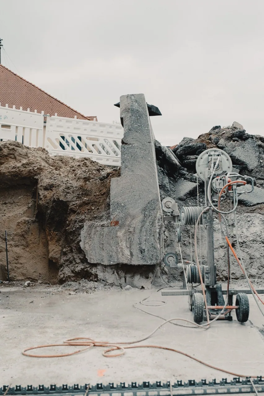 Seilsägen Betonteil